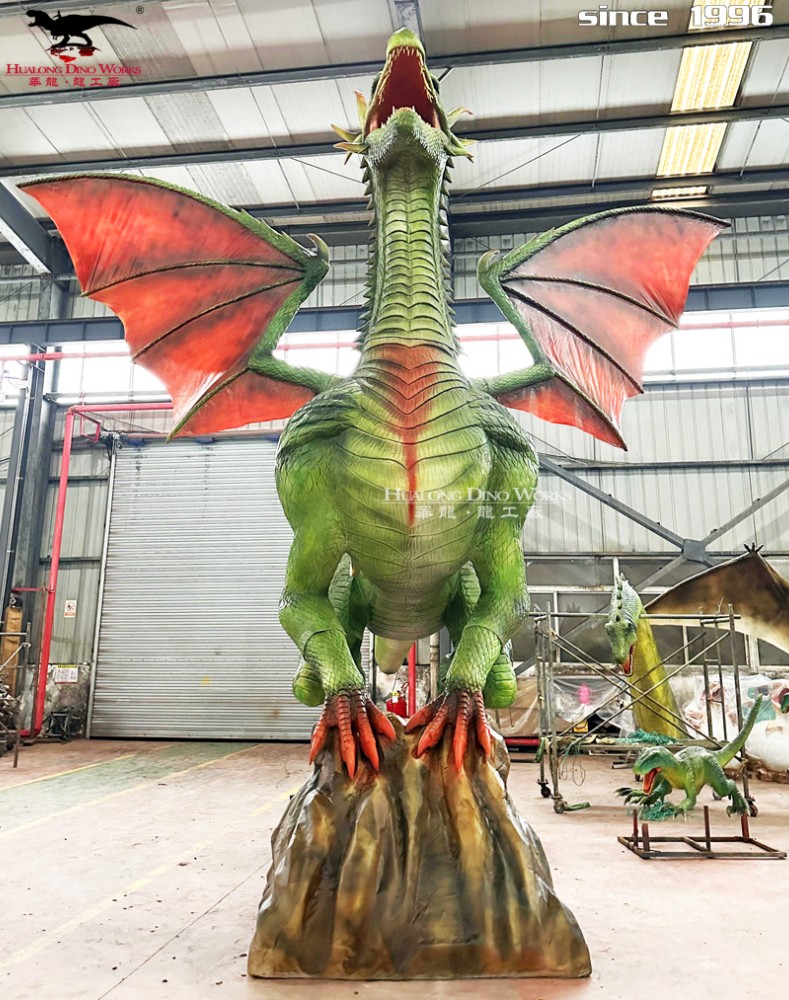 华龙科技  不夜城山海经飞龙雕塑制作