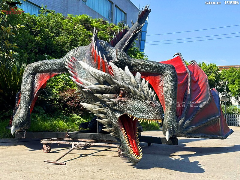 华龙科技栩栩如生白起高质量仿真西方飞龙模型