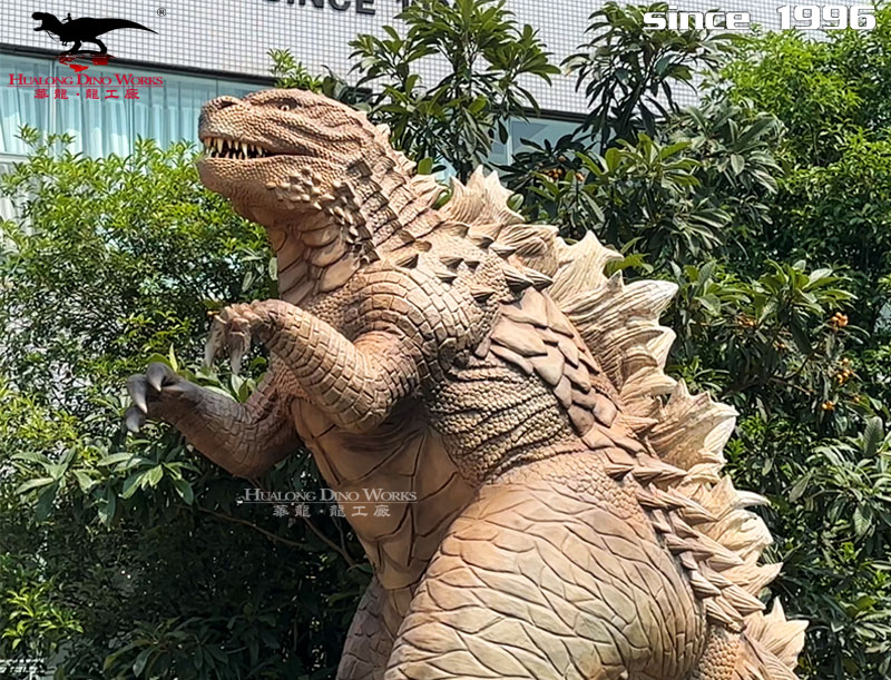 华龙科技 外观还原电影中哥斯拉的形象模型高3.5米